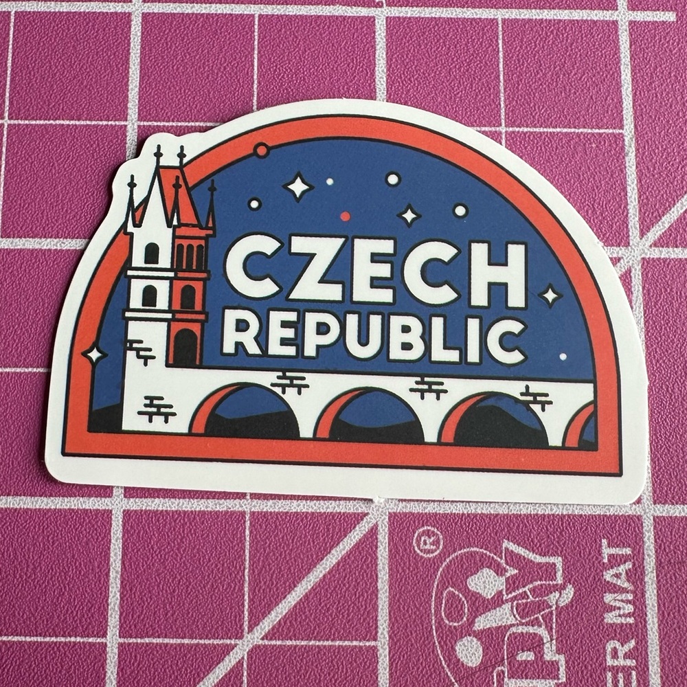 💜13/$13 +Bundle Sticker Sale | Travel Czech Republic Waterproof Sticker